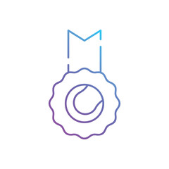 Tennis Medal vector icon