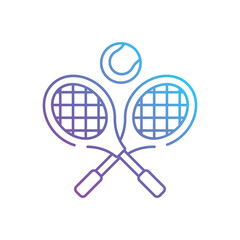 Tennis Cross vector icon