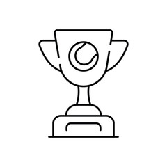 Tennis Trophy vector icon