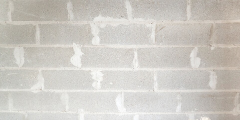 New gray brick wall .Construction and renovation
