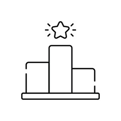 Podium vector icon