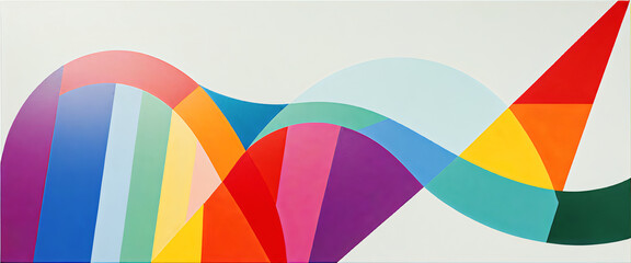 Obraz premium illustrazione con elementi geometrici a tema minimalista astratto contemporaneo