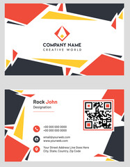 Professional Business Card Design, Vector illustration.