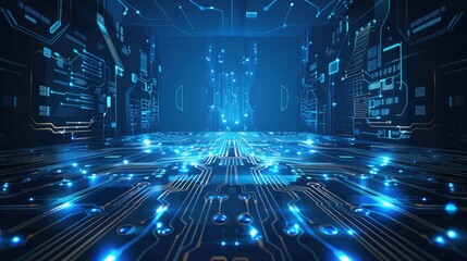 abstract futuristic circuit technology background.vector and illustration