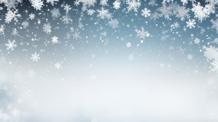 Fototapeta premium Decorative Christmas celebration wallpaper with Snowflakes