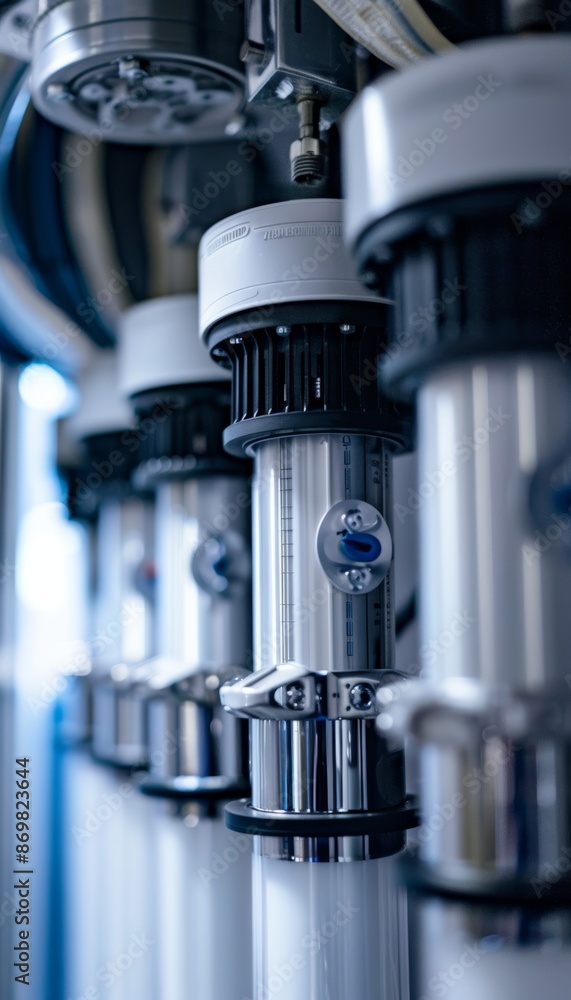 Poster advanced high-tech water filter system components for efficient water purification design