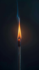 Lighted match