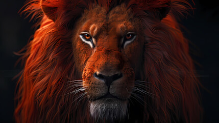 Naklejka premium Majestic lion