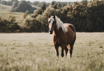 Fototapeta premium horse in the meadow