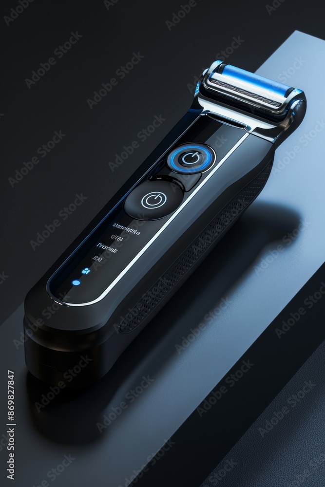 Aufkleber modern smart razor with digital display and auto-adjusting blades for advanced grooming