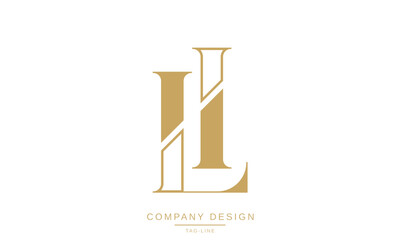 LI, IL Abstract Letters Logo Monogram Design Font Icon Vector Initials