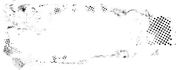 Glitch distorted grange shape . Noise grungy logo . Trendy defect error shapes . Glitched frame .Grunge textured . Distressed effect .Vector shapes