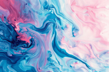 Fototapeta premium Vibrant dynamic abstract pattern featuring swirling paint in vivid colors