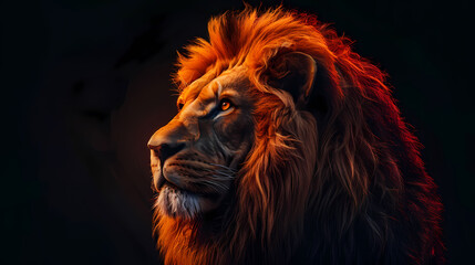 Naklejka premium Majestic lion