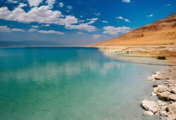 Fototapeta premium A view of the Dead Sea in Israel