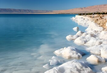 Obraz premium A view of the Dead Sea in Israel