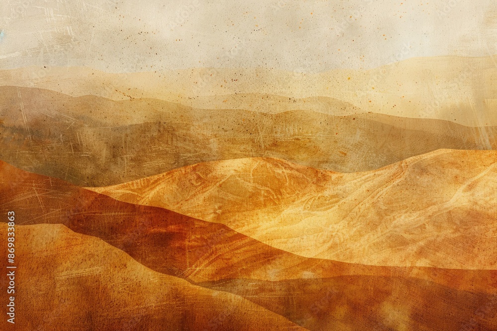 Poster the abstract image beautifully captures intricate yellow and brown geological patterns and textures 