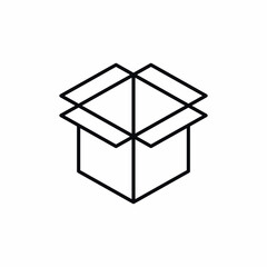 empty box package shipping icon
