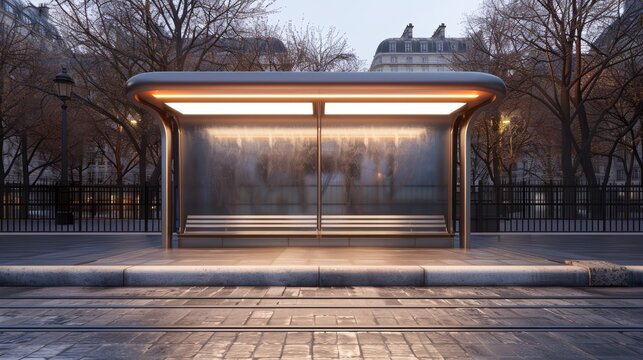 Parisian metro entrance, Haussmannian building backdrop, augmented reality maps, futuristic public transport, cyberpunk, high detail
