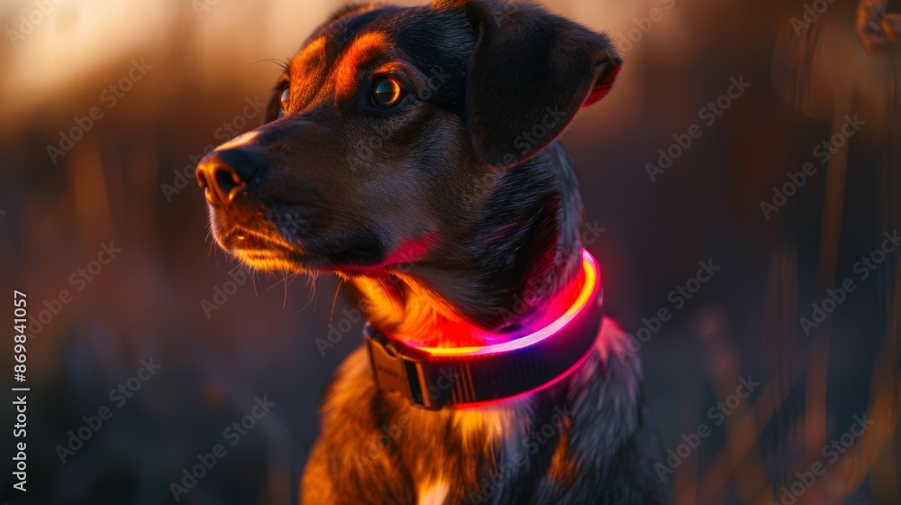 Poster one collar boasts a unique design resembling a fashionable scarf with a builtin led display that can