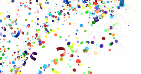 confetti png. Gold confetti falls from the sky.