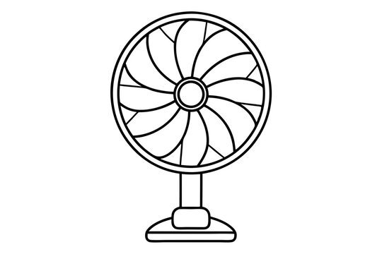 recommend clip art: Fan outline vector icon design
