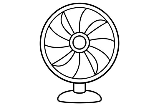 recommend clip art: Fan outline vector icon design