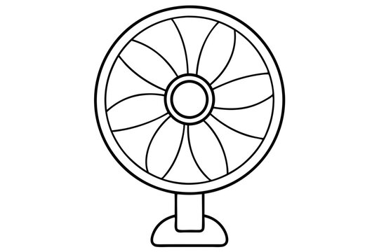 recommend clip art: Fan outline vector icon design