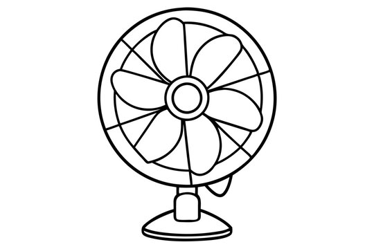recommend clip art: Fan outline vector icon design