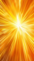 Obraz premium Illustration of radiant sun rays in abstract backdrop. Wallpaper with golden rays on a dynamic and energetic background.