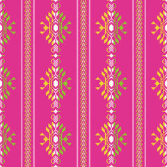 Mexican seamless pattern. Cambaya fabric. Latin American colorful textiles. 