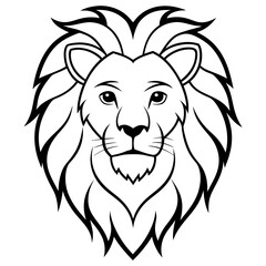 Lion head vector illustration