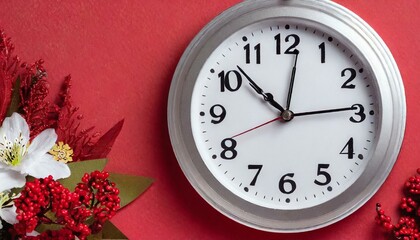 clock on the background