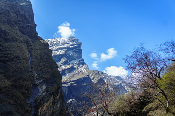Mardi Himal Mountain, Majestic Mountain Views from Machapuchare to Deurali, Annapurna Trek Nepal