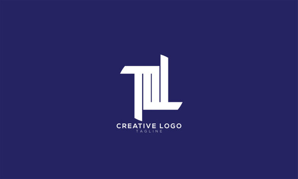 TML Abstract initial monogram letter alphabet logo design