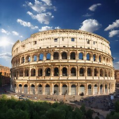 Obraz premium A view of the colosseum in Rome