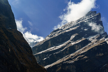 Mardi Himal Mountain, Majestic Mountain Views from Machapuchare to Deurali, Annapurna Trek Nepal