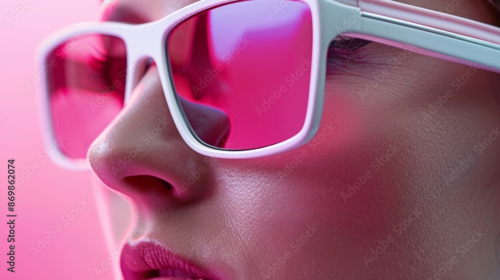 Poster these smart sunglasses have advanced features such as facial recognition technology and a builtin he