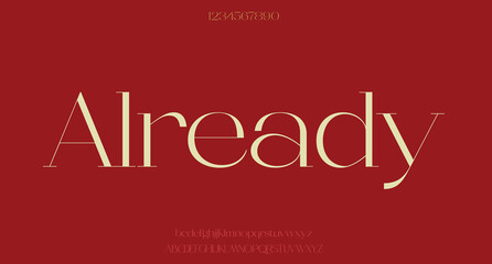 Vector luxury wedding alphabet letters font typography elegant classic serif fonts decorative vintag
