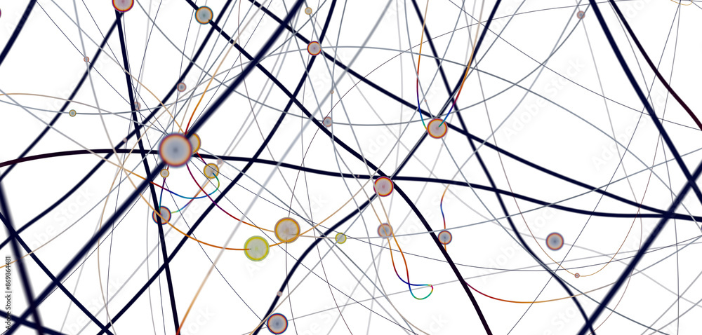 Leinwandbilder Global network background. Connecting triangles. Globe of the earth. abstract planet in space. 3d rendering