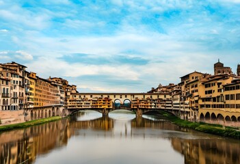 Obraz premium A view of the Ponte Vecchio in Florence in Italy
