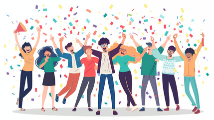 happy people celebration