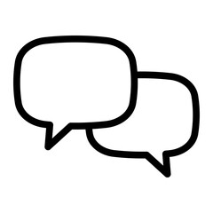 Chat icon. Talk bubble speech icon. Dialogue balloon icon.