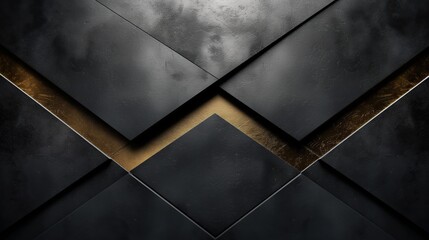 A striking black and gold abstract background featuring a diagonal design. The contrast between the two colors creates a bold and modern visual impact
