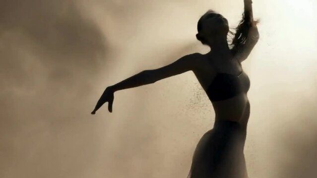 silhouette of a woman