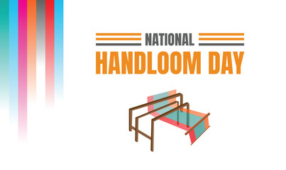 National handloom day design templet