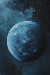 Fototapeta premium Astrological Informative Concept: Essential Facts, Characteristics, and Details about Uranus