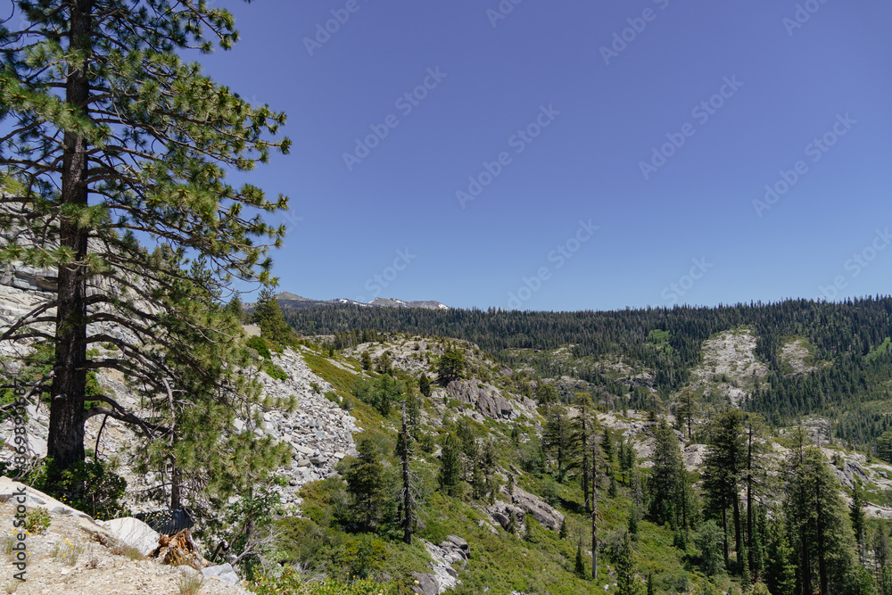 Poster View of desolation wilderness in northern california 