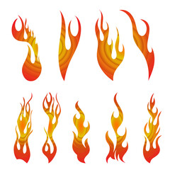 Creative line of hippo shape logo template