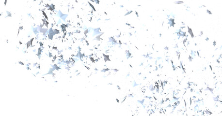 Descendant Christmas Constellations: Mind-Blowing 3D Illustration of Falling Festive Star Patterns